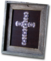 Small Crystal Butterfly Framed Cross